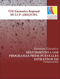 MCLCP-AQP presenta Seguimiento a los Programas Presupuestales 2012